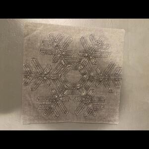 Pottery Barn Vintage Embroidered Throw Toss Pillow- 18x18", EUC